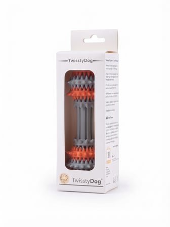 TwisstyDog® Kauçuk Köpek Çiğneme Oyuncağı, Ağız Temizleyici, Diş Kaşıma Oyuncağı