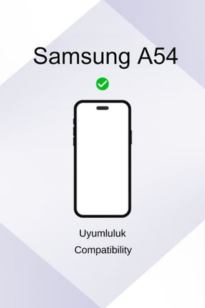 For Samsung A54 ile uyumlu Esnek Silikon Matte Kaymaz Yapı İç Kadife Yüzey Darbe Emici Siyah