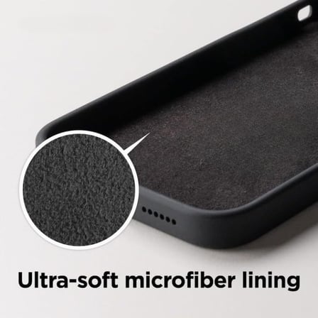 For Samsung A54 ile uyumlu Esnek Silikon Matte Kaymaz Yapı İç Kadife Yüzey Darbe Emici Siyah