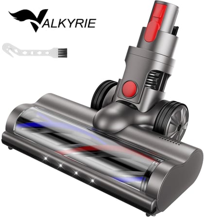 Valkyrie Elektrikli Döner Işıklı Zemin Fırçası Başlığı Dyson V8/V10/V11/V15 Uyumlu Yüksek