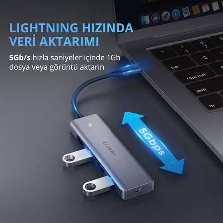 Ugreen Type-C USB 3.0 4 Port USB Hub Çoklayıcı