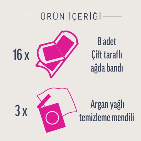 Veet Pure Hipoalerjenik Bikini & Koltuk Altı Ağda Bandı, (2 x 16 Adet), Ağda Bandı
