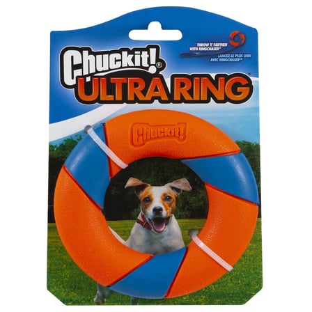 Chuckit! Ultra Ring Kauçuk Köpek Oyuncağı – Yüksek Görünürlük, Uzun Ömürlü Çiğneme Oyuncağı