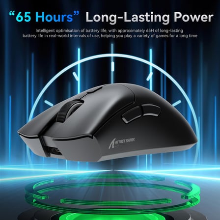 ATTACK SHARK R1 59g SUPERLIGHT Fare, PixArt PAW3311 Oyun Sensörü