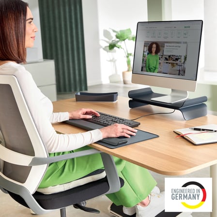 Leitz Ergo Ayarlanabilir Bilek Desteğine Sahip Mouse Pad, 65170089, Bilek desteği ve Mouse Altlığı
