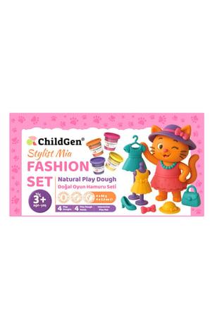 ChildGen Doğal Oyun Hamuru Sevimli Patiler - Fashion Set