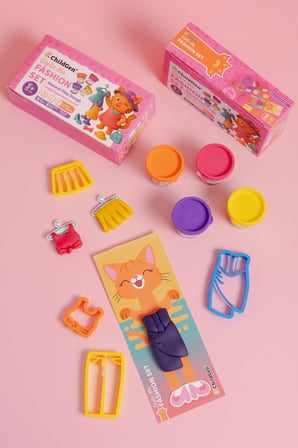 ChildGen Doğal Oyun Hamuru Sevimli Patiler - Fashion Set