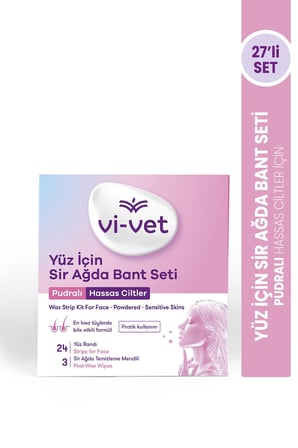 Vi-vet Sir Ağda Bandı (Yüz İçin) Pudralı (Yeni), 24 Adet