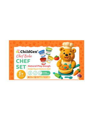 ChildGen Doğal Oyun Hamuru Sevimli Patiler - Chef Set