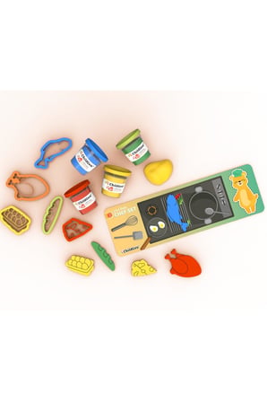 ChildGen Doğal Oyun Hamuru Sevimli Patiler - Chef Set