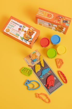 ChildGen Doğal Oyun Hamuru Sevimli Patiler - Chef Set
