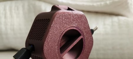 Lexroo 3D Baskı Taşınabilir Kablo Düzenleyici Makara Şarj ve USB Kablo Toplayıcı Döner - Kahverengi