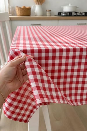 Busstier Pötikare Masa Örtüsü 150x150 cm Kolay Temizlenir Leke Tutmaz Çabuk Kuruyan Dekoratif