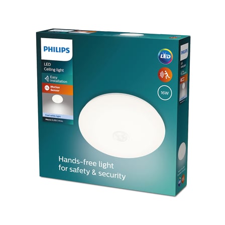 Philips Mauve Hareket Sensörlü Yuvarlak Tavan Lambası 16W 4000K Gün Işığı