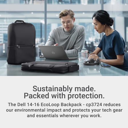Dell 14-16 Ecoloop Sırt Çantası – Cp3724 – Siyah – 14-16 İnç Uyumlu