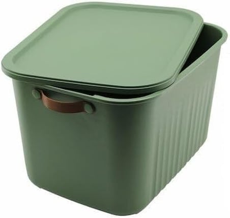 Lexroo 2 Adet Modern Kapaklı Büyük Boy Saklama Kutu Seti -20 Litre
