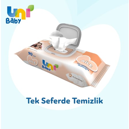 Uni Baby Aile Islak Mendil 12x90 1080 Yaprak