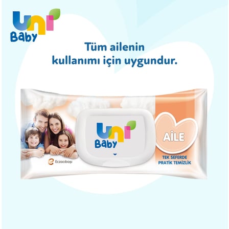 Uni Baby Aile Islak Mendil 12x90 1080 Yaprak