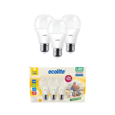 Ecolite 12W LED Ampul 3'lü Paket