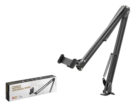 Lexroo Mafsalli Kollu Masa Kenari Telefon Ve Tablet Standi - Si̇yah ND1052