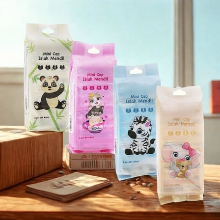 Jouis Islak Mendili Sevimli Mini Cep Tipi, Kokusuz ve Pratik Kullanım
