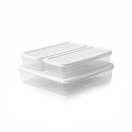 Deconox 3’lü Slim Buzdolabı ve Derin Dondurucu Saklama Kabı Seti - 3 LÜ SET)