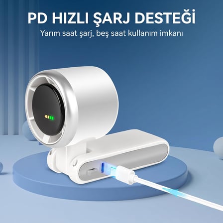 ROBEVE Blic BWFN22 Turbo El Vantilatörü Mini Fan Vantilatör Katlanabilir 3’ü 1 Arada Taşınabilir