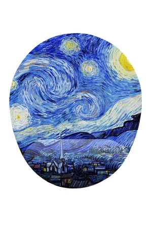 iyi fikirler Van Gogh Starry Night Bilek Destekli Mouse Pad
