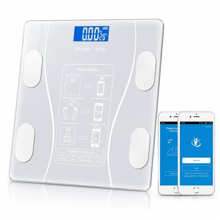 Healtcare DİJİTAL Baskül Bluetooth Vücut Analizi -Dijital Akıllı Tartı-Yağ Ölçer Tartı Akıllı