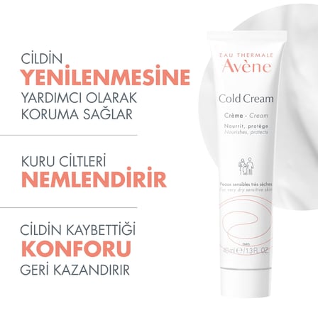 Avene-Çok Kuru Ciltler için Besleyici Bakım Kremi - Cold Cream 40 ml 3282779002738