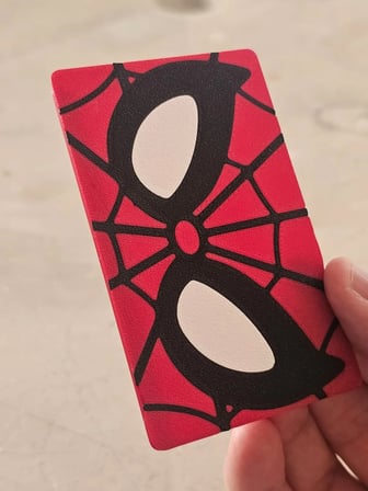 Lexroo 3D Baskı Dekoratif Kart Kaplama Banka Kartı Kılıfı Örümcek Ağı Temalı Temassız Ödeme Uyumlu