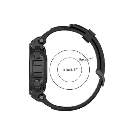 Coverzone Amazfit T-rex ve T-rex Pro Akıllı Saat ile Uyumlu Solitude Yumuşak Silikon Spor Yedek