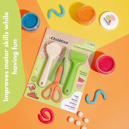Oyun Hamuru Premium Modelleme Seti (ROLLER, MAKAS, SPATULA, CIMBIZ)