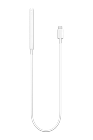 Coverzone Apple Pencil 2. Nesil İle Uyumlu Masaüstü Manyetik Type-C Şarj Cihazı Beyaz 35cm Kablo