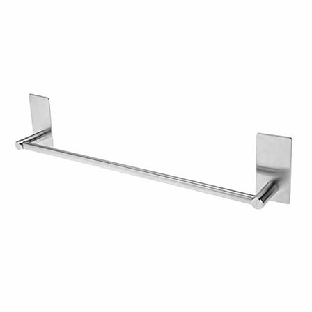 DELTAHOME Paslanmaz Çelik 40cm Havluluk Askılık - inox - Kendinden Yapışkanlı - Vida yok