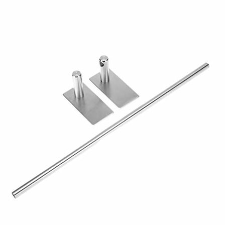 DELTAHOME Paslanmaz Çelik 40cm Havluluk Askılık - inox - Kendinden Yapışkanlı - Vida yok