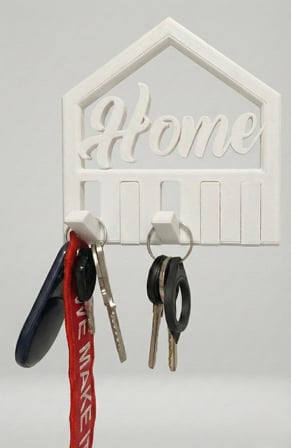 Home Yazılı Dekoratif Anahtarlık Askısı, Dekoratif Anahtarlık Askısı (Beyaz)