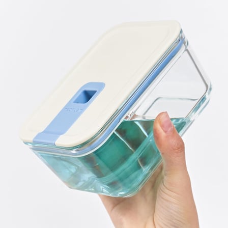 NEOFLAM Perfect Seal Derin Cam Saklama Kabı 1100 ml Bej