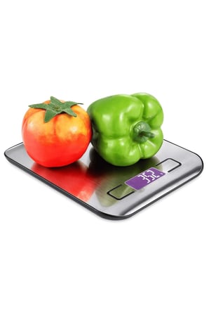 Hassas Mutfak Tartısı 5 Kg - 1 Gr Hassasiyet Paslanmaz Çelik (PİL HEDİYELİ)
