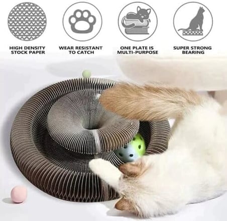 Jouis Kedi Tırmalama Oyuncağı İ̇Nteraktif Katlanabilir