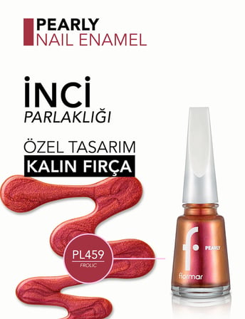 Pearly Yarı Transparan & Parlak Bitişli Sedefli Oje