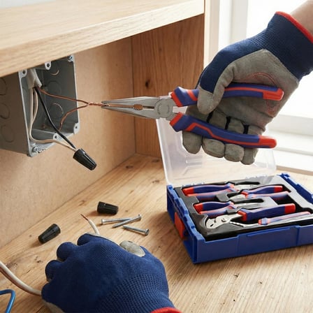 Workpro 4 Parça Profesyonel Pense Seti, Ni-Fe Alaşımlı Karbon Çelik, 200mm Kombine, 160mm Yan Keski