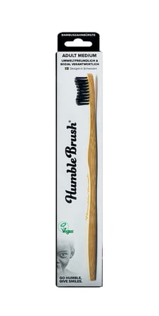 The Humble Co. - Humble Brush Bambu Diş Fırçası Siyah | Orta Kıllar
