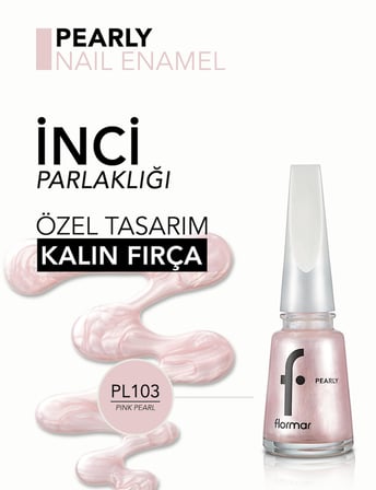 Pearly Yarı Transparan & Parlak Bitişli Sedefli Oje