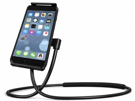 Coverzone Boyuna Takılabilir Esnek Telefon ve Tablet Tutucu 360° Dönebilen Başlık 4-10 İnç