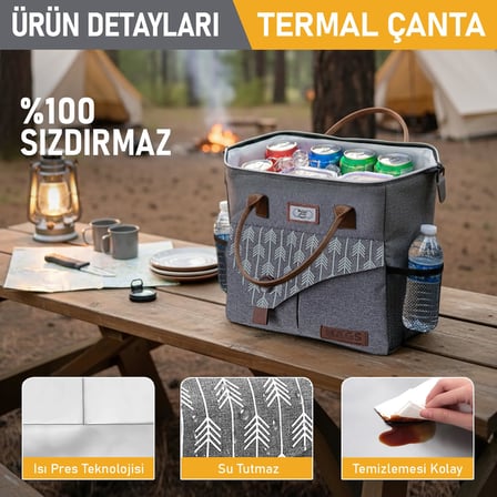 Haegs Kadın Termal Çanta, Yalıtımlı Yemek Taşıma, Bayan Beslenme Çantası, Sızdırmaz Beslenme Kutusu