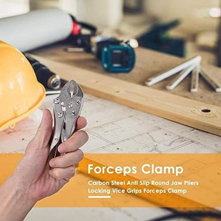 AEE® Kilitli & Ayarlı Pense – Komple Metal Kavisli Çene Vice Grip Sabitleme Pensesi