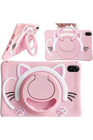 Lexroo Covpor Samsung Galaxy Tab A11 - Pembe Kedi