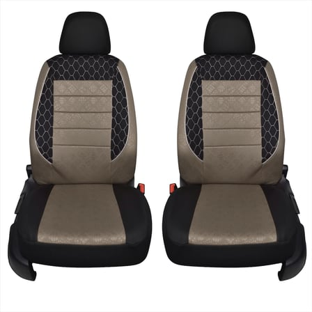 Lexroo Gof Plus Serisi Universal Oto Koltuk Kılıfı Binek 2+1 Uyumlu Tam Set (Bej)