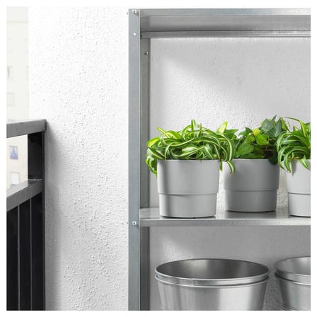 Ikea Nypon bitki saksısı, 12 cm, açık hava gri